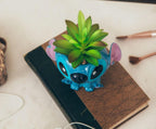 Disney Lilo & Stitch Pineapple 6-Inch Ceramic Planter with Artificial Succulent | Cute Flower Pot, Faux Indoor Plants - Grand Goldman