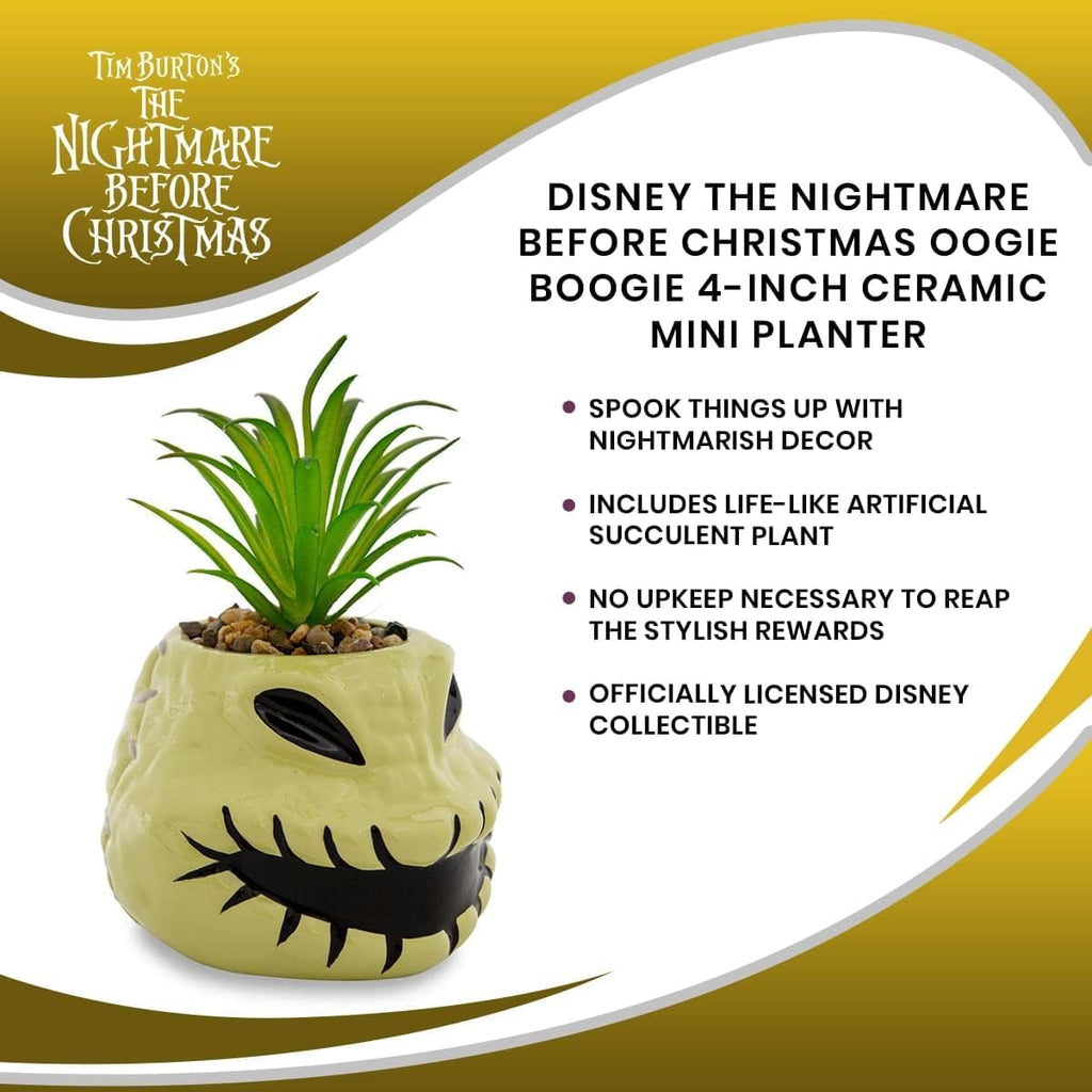 Disney Lilo & Stitch Pineapple 6-Inch Ceramic Planter with Artificial Succulent | Cute Flower Pot, Faux Indoor Plants - Grand Goldman