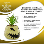 Disney Lilo & Stitch Pineapple 6-Inch Ceramic Planter with Artificial Succulent | Cute Flower Pot, Faux Indoor Plants - Grand Goldman