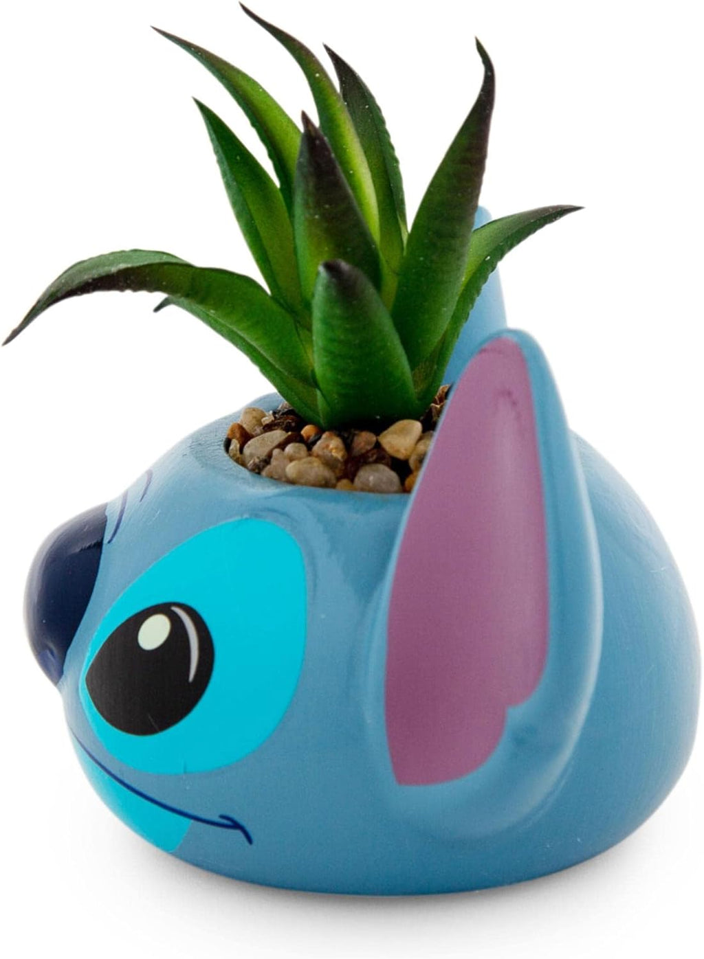 Disney Lilo & Stitch Pineapple 6-Inch Ceramic Planter with Artificial Succulent | Cute Flower Pot, Faux Indoor Plants - Grand Goldman