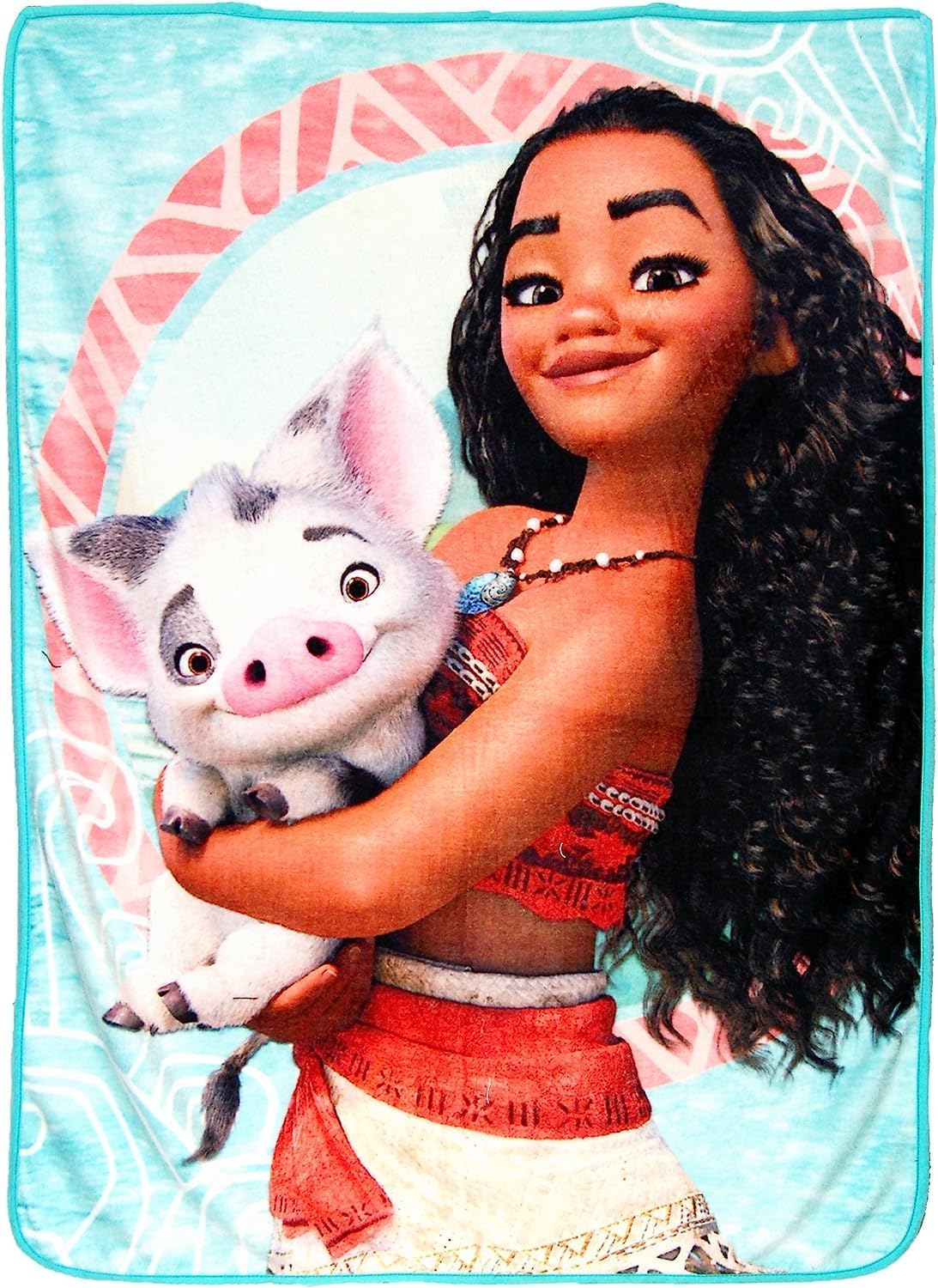 Disney's Moana, "Voyagers" Micro Raschel Throw Blanket, 46" x 60", Multi Color - Grand Goldman
