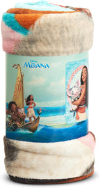 Disney's Moana, "Voyagers" Micro Raschel Throw Blanket, 46" x 60", Multi Color - Grand Goldman