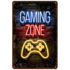 Do not Disturb Gamer at Play Metal Tin Signs Posters Plate Wall Decor for Bars Game Room Man Cave Cafe Club Retro Posters Plaque - Grand Goldman