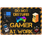 Do not Disturb Gamer at Play Metal Tin Signs Posters Plate Wall Decor for Bars Game Room Man Cave Cafe Club Retro Posters Plaque - Grand Goldman