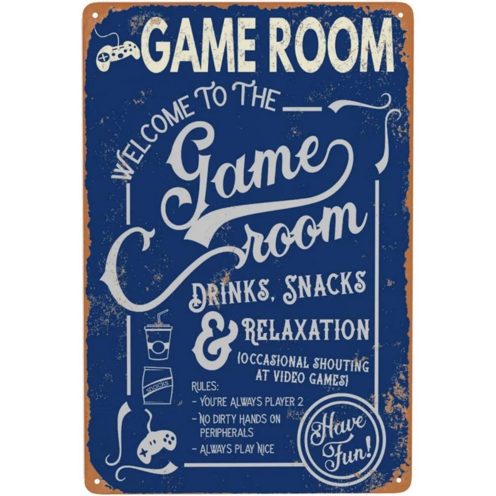 Do not Disturb Gamer at Play Metal Tin Signs Posters Plate Wall Decor for Bars Game Room Man Cave Cafe Club Retro Posters Plaque - Grand Goldman