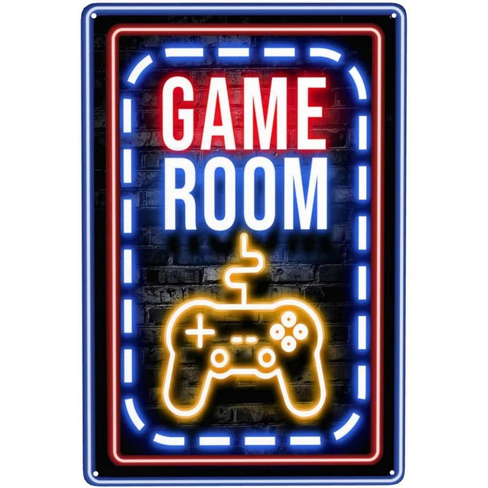 Do not Disturb Gamer at Play Metal Tin Signs Posters Plate Wall Decor for Bars Game Room Man Cave Cafe Club Retro Posters Plaque - Grand Goldman