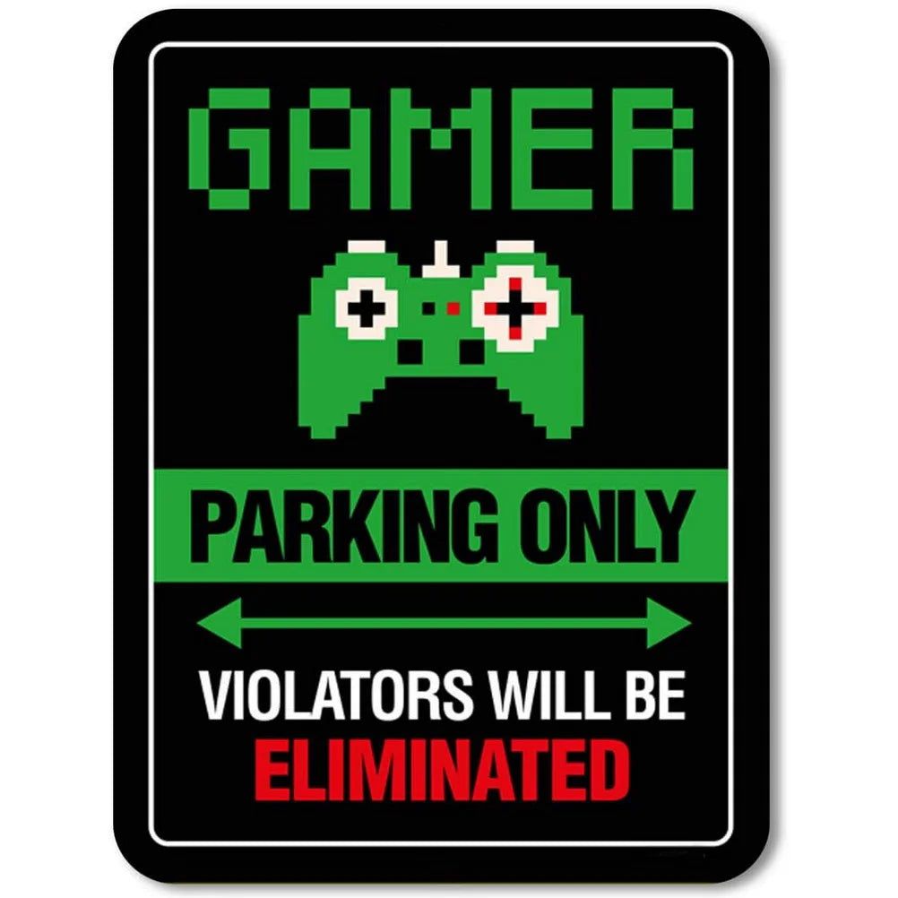Do not Disturb Gamer at Play Metal Tin Signs Posters Plate Wall Decor for Bars Game Room Man Cave Cafe Club Retro Posters Plaque - Grand Goldman