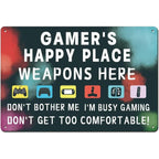 Do not Disturb Gamer at Play Metal Tin Signs Posters Plate Wall Decor for Bars Game Room Man Cave Cafe Club Retro Posters Plaque - Grand Goldman