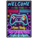 Do not Disturb Gamer at Play Metal Tin Signs Posters Plate Wall Decor for Bars Game Room Man Cave Cafe Club Retro Posters Plaque - Grand Goldman