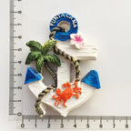 Dominican Tourist Souvenir decorative crafts painted magnet fridge magnets - Grand Goldman