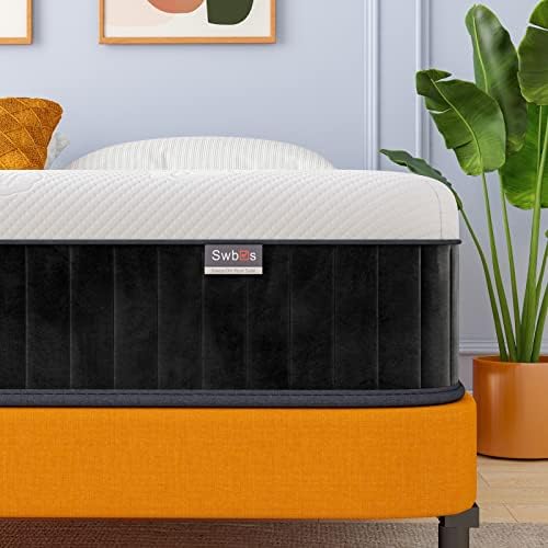 Double Mattress, 10 Inch Hybrid Full Size Mattress, Memory Foam Mattress with Pocket Springs, Full Bed Mattress in a Box Pressure Relief & Firm Mattress Double Size - Grand Goldman