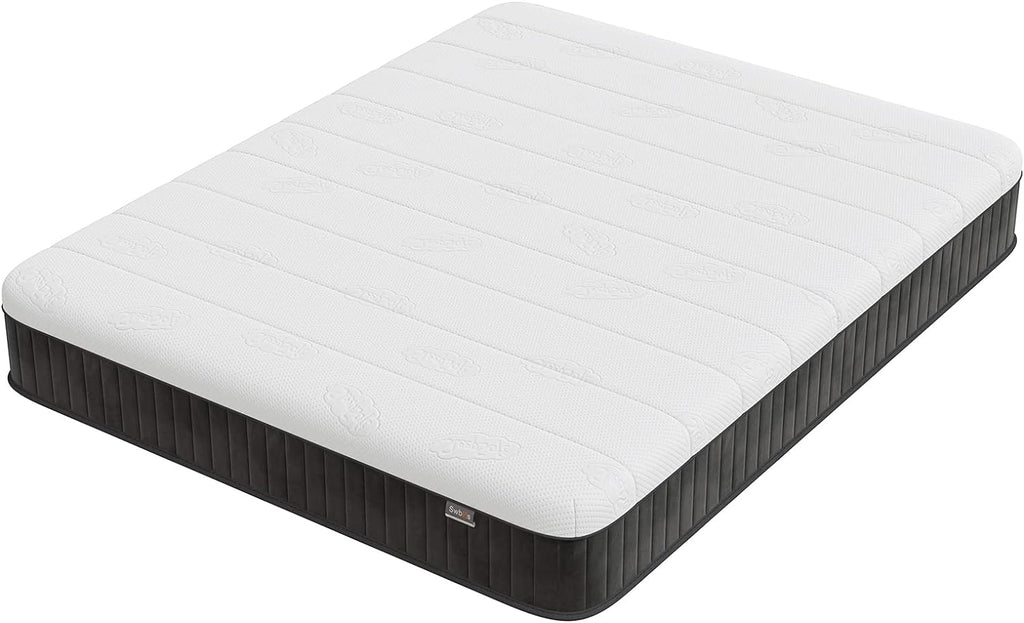 Double Mattress, 10 Inch Hybrid Full Size Mattress, Memory Foam Mattress with Pocket Springs, Full Bed Mattress in a Box Pressure Relief & Firm Mattress Double Size - Grand Goldman