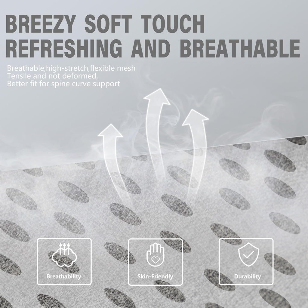 Dowinx Gaming Chair Fabric with Pocket Spring Cushion, Massage Game Chair Cloth with Headrest, Ergonomic Computer Chair with Footrest 290LBS, Black - Grand Goldman