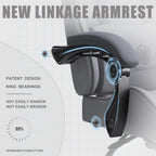 Dowinx Gaming Chair Fabric with Pocket Spring Cushion, Massage Game Chair Cloth with Headrest, Ergonomic Computer Chair with Footrest 290LBS, Black - Grand Goldman