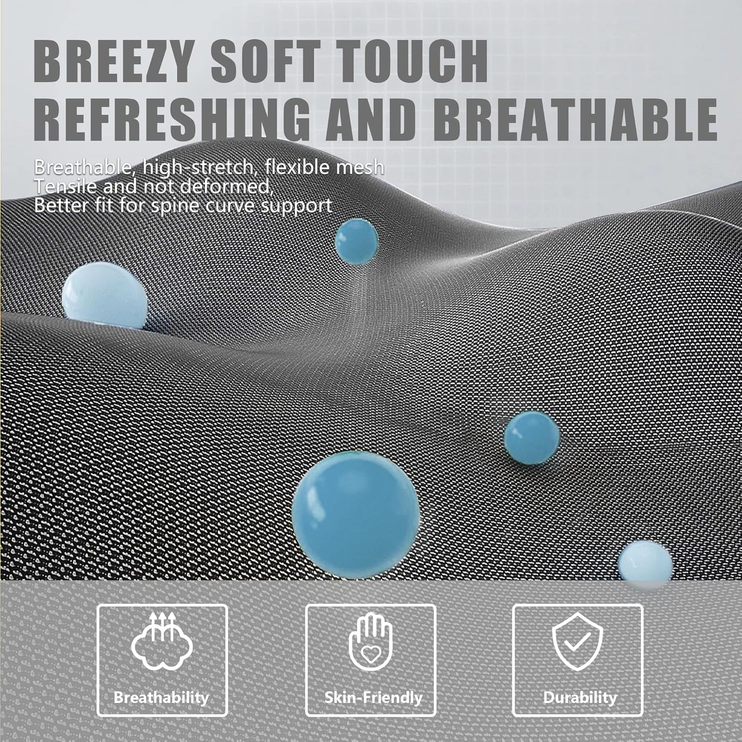 Dowinx Gaming Chair Fabric with Pocket Spring Cushion, Massage Game Chair Cloth with Headrest, Ergonomic Computer Chair with Footrest 290LBS, Black - Grand Goldman