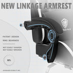 Dowinx Gaming Chair Fabric with Pocket Spring Cushion, Massage Game Chair Cloth with Headrest, Ergonomic Computer Chair with Footrest 290LBS, Black - Grand Goldman