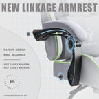 Dowinx Gaming Chair Fabric with Pocket Spring Cushion, Massage Game Chair Cloth with Headrest, Ergonomic Computer Chair with Footrest 290LBS, Black - Grand Goldman