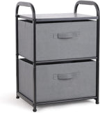 Dresser Storage with 3 Drawers, Fabric Dresser Tower, Vertical Storage Unit for Bedroom, Closet, Office, Black - Grand Goldman