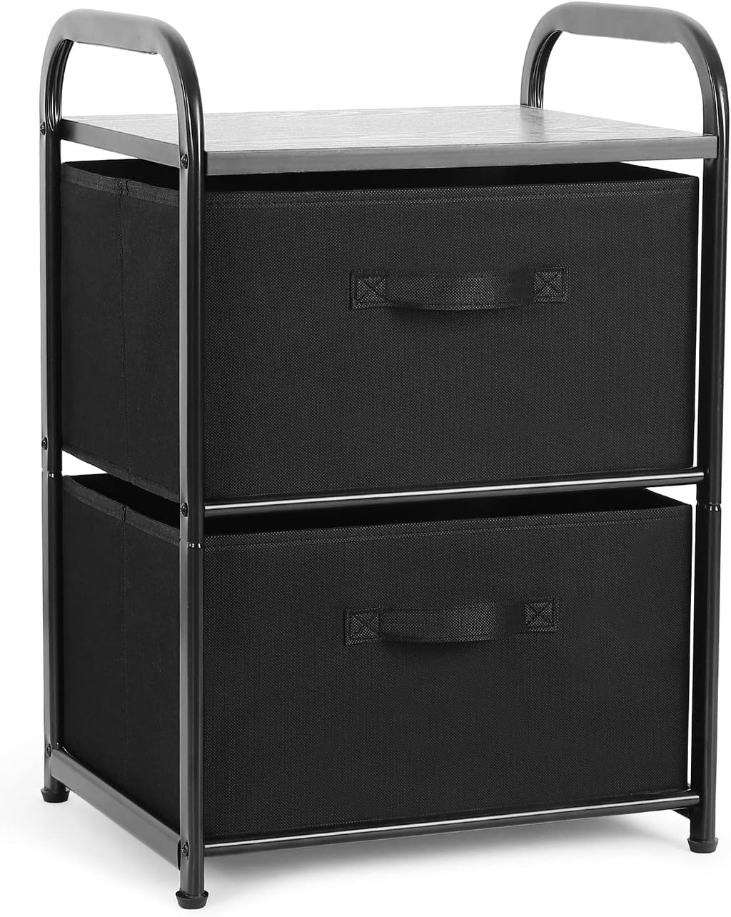 Dresser Storage with 3 Drawers, Fabric Dresser Tower, Vertical Storage Unit for Bedroom, Closet, Office, Black - Grand Goldman