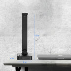 Drevet LED Desk Lamp, Desk Light with 1 USB Charging Port and 2 AC Power Outlet, 3 Lighting Modes, 3 Level Brightness,1H Timer, Touch Control, Eye-Caring Home Office Foldable Table Lamp (Black) - Grand Goldman