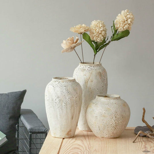 Dried flowers ceramic flower arrangement vase - Grand Goldman