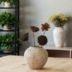 Dried flowers ceramic flower arrangement vase - Grand Goldman