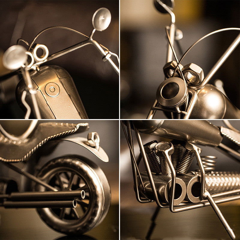 Drunk Driving Wine Cabinet Ornaments Wine Bottle Wine Rack Ornaments Wrought Iron Bar Home - Grand Goldman