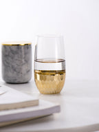 Durable Nordic Drinkware Light Luxury Gold-Plated Glass Cups Milk Cup Water Mug Wedding Souvenir Drinking Wine Glasses Cute - Grand Goldman