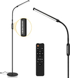 EBEST Led Floor Lamp for Eyelash Extensions Craft Task Floor Standing Light Adjustable Gooseneck Dimmable lash LED Lamp for Facial Spa Salon Makeup - Grand Goldman