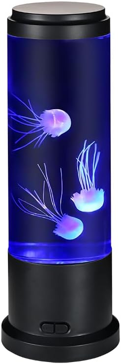 EDIER Jellyfish Lamp,LED Fantasy Jellyfish Light Lamp,7 Color Setting Jellyfish Tank Table Lamp Decorations for Home Office Decor Great Gifts for Kids - Grand Goldman