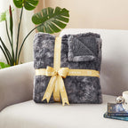 EHEYCIGA Electric Heated Blanket Throw Faux Fur, 10 Hours Auto Shut Off 9 Heating Levels Heating Blanket Throw, Soft Warm Heated Blanket Fast Heating, Faux Fur & Sherpa - Grand Goldman