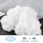 EIUE Hotel Collection Bed Pillows for Sleeping 2 Pack Queen Size，Pillows for Side and Back Sleepers,Super Soft Down Alternative Microfiber Filled Pillows,20 x 30 Inches - Grand Goldman