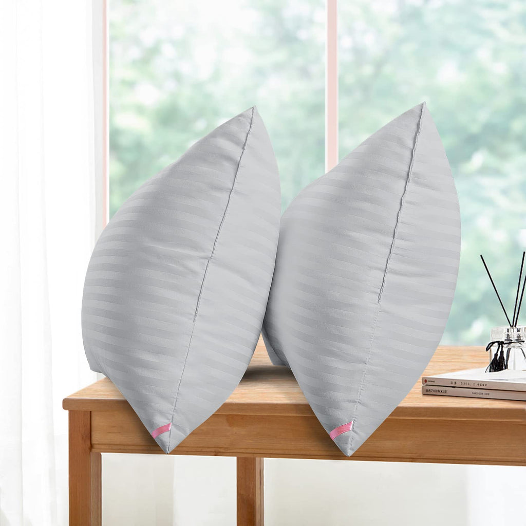 EIUE Hotel Collection Bed Pillows for Sleeping 2 Pack Queen Size，Pillows for Side and Back Sleepers,Super Soft Down Alternative Microfiber Filled Pillows,20 x 30 Inches - Grand Goldman