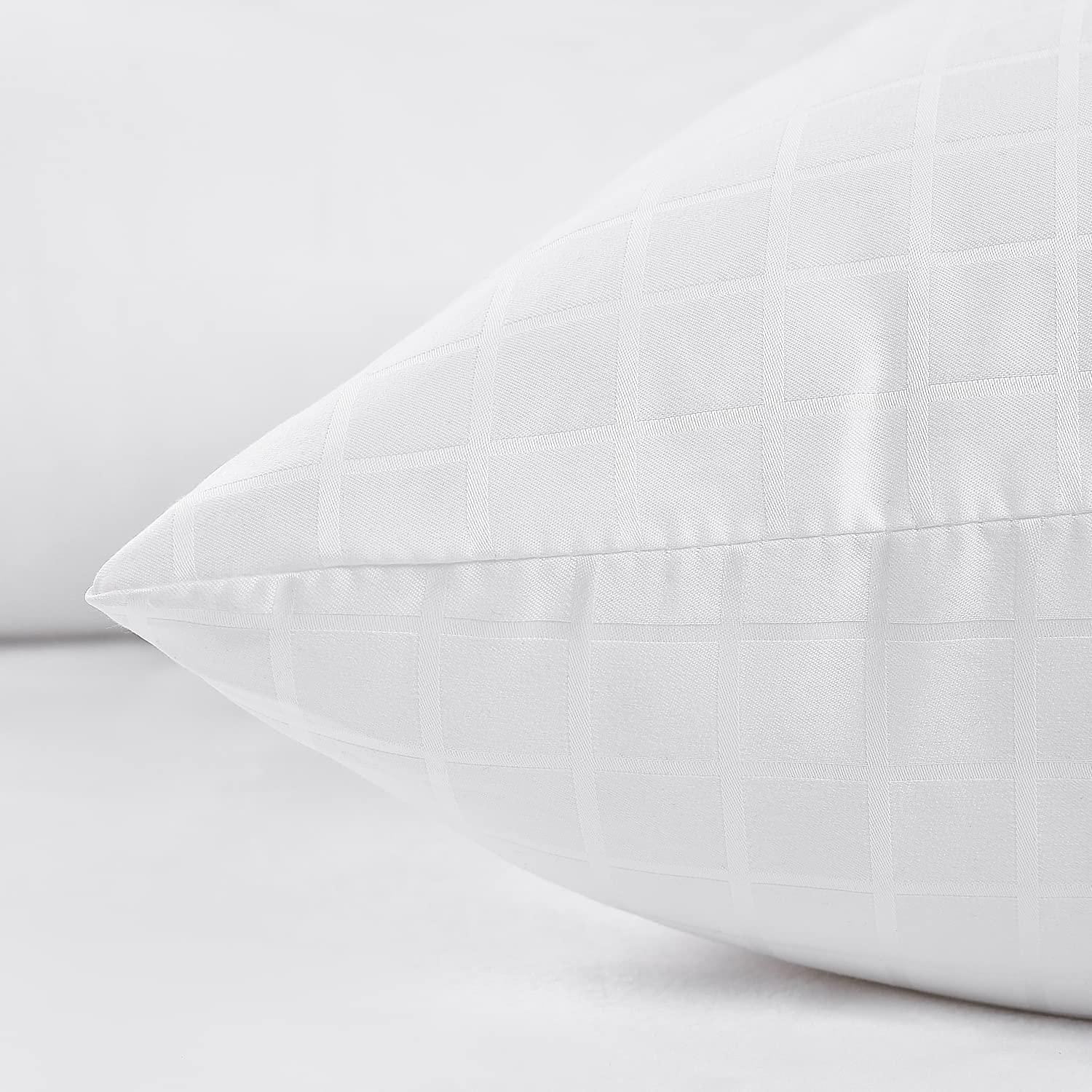 EIUE Hotel Collection Bed Pillows for Sleeping 2 Pack Queen Size，Pillows for Side and Back Sleepers,Super Soft Down Alternative Microfiber Filled Pillows,20 x 30 Inches - Grand Goldman