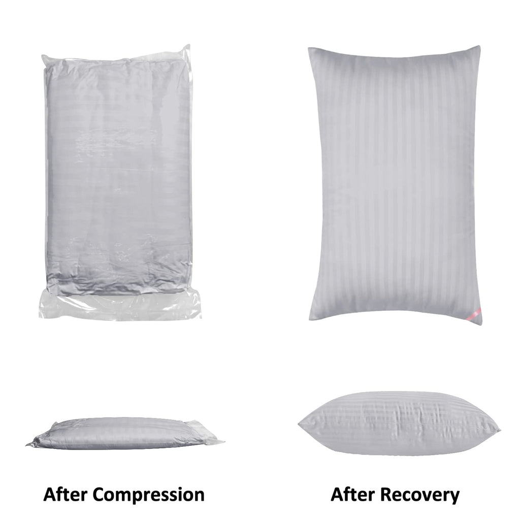 EIUE Hotel Collection Bed Pillows for Sleeping 2 Pack Queen Size，Pillows for Side and Back Sleepers,Super Soft Down Alternative Microfiber Filled Pillows,20 x 30 Inches - Grand Goldman