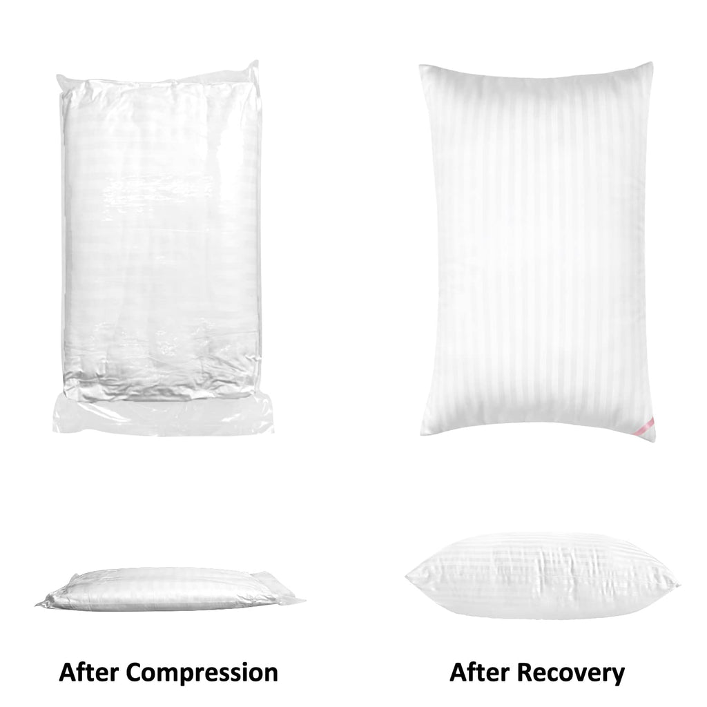 EIUE Hotel Collection Bed Pillows for Sleeping 2 Pack Queen Size，Pillows for Side and Back Sleepers,Super Soft Down Alternative Microfiber Filled Pillows,20 x 30 Inches - Grand Goldman