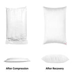 EIUE Hotel Collection Bed Pillows for Sleeping 2 Pack Queen Size，Pillows for Side and Back Sleepers,Super Soft Down Alternative Microfiber Filled Pillows,20 x 30 Inches - Grand Goldman