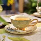 ENGLAND Bone China Small Luxury English Coffee Cup Set for Home Use Ceramic Afternoon Tea Exquisite European Style Coffeeware Teaware - Grand Goldman