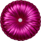 EUCIOR Gold Throw Pillows,Circular Pillow,Pumpkin Pleated Handmade Throw Pillows,Gold Pillows,Smooth Metallic Leather Decorative Pillows for Home Decor Bedroom Living Room Couch Bed Sofa(Gold) - Grand Goldman