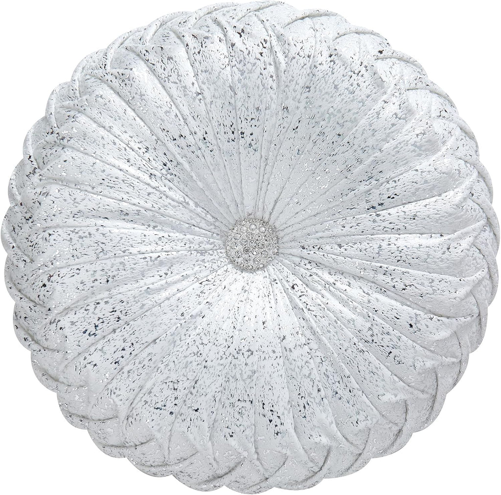 EUCIOR Gold Throw Pillows,Circular Pillow,Pumpkin Pleated Handmade Throw Pillows,Gold Pillows,Smooth Metallic Leather Decorative Pillows for Home Decor Bedroom Living Room Couch Bed Sofa(Gold) - Grand Goldman