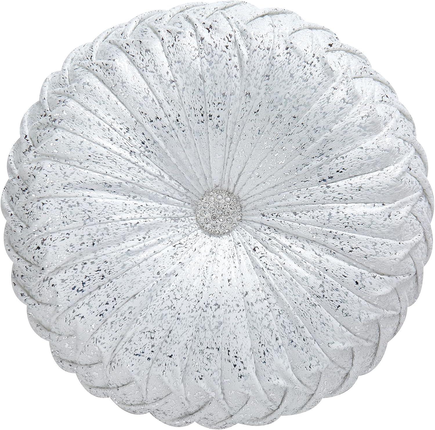 EUCIOR Gold Throw Pillows,Circular Pillow,Pumpkin Pleated Handmade Throw Pillows,Gold Pillows,Smooth Metallic Leather Decorative Pillows for Home Decor Bedroom Living Room Couch Bed Sofa(Gold) - Grand Goldman