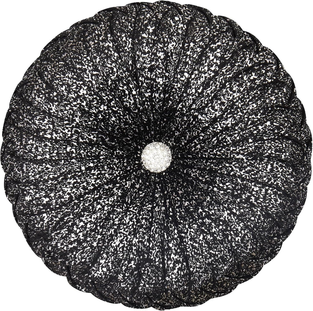 EUCIOR Gold Throw Pillows,Circular Pillow,Pumpkin Pleated Handmade Throw Pillows,Gold Pillows,Smooth Metallic Leather Decorative Pillows for Home Decor Bedroom Living Room Couch Bed Sofa(Gold) - Grand Goldman