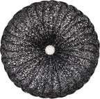 EUCIOR Gold Throw Pillows,Circular Pillow,Pumpkin Pleated Handmade Throw Pillows,Gold Pillows,Smooth Metallic Leather Decorative Pillows for Home Decor Bedroom Living Room Couch Bed Sofa(Gold) - Grand Goldman