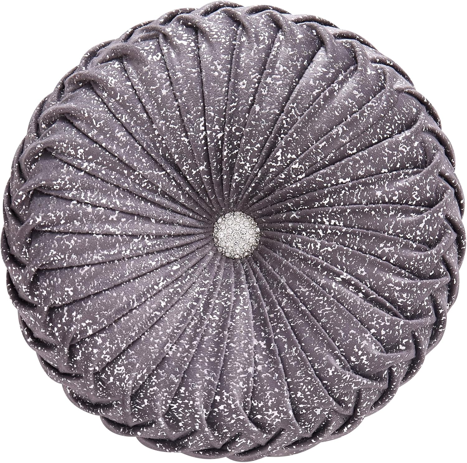 EUCIOR Gold Throw Pillows,Circular Pillow,Pumpkin Pleated Handmade Throw Pillows,Gold Pillows,Smooth Metallic Leather Decorative Pillows for Home Decor Bedroom Living Room Couch Bed Sofa(Gold) - Grand Goldman