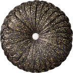 EUCIOR Gold Throw Pillows,Circular Pillow,Pumpkin Pleated Handmade Throw Pillows,Gold Pillows,Smooth Metallic Leather Decorative Pillows for Home Decor Bedroom Living Room Couch Bed Sofa(Gold) - Grand Goldman