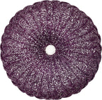 EUCIOR Gold Throw Pillows,Circular Pillow,Pumpkin Pleated Handmade Throw Pillows,Gold Pillows,Smooth Metallic Leather Decorative Pillows for Home Decor Bedroom Living Room Couch Bed Sofa(Gold) - Grand Goldman