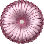 EUCIOR Gold Throw Pillows,Circular Pillow,Pumpkin Pleated Handmade Throw Pillows,Gold Pillows,Smooth Metallic Leather Decorative Pillows for Home Decor Bedroom Living Room Couch Bed Sofa(Gold) - Grand Goldman