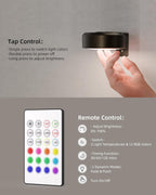 EZVALO Picture Lights for Wall with 2 Color Temps & 12 RGB,1200mAh Rechargeable Battery Painting Light,Dimmable Art Display Light with Remote Timer,Wireless Gallery Lights for Picture,Frame(6 Pack) - Grand Goldman