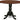 East West Furniture DLT-ABK-TP Dublin Dining Table - a Round Wooden Table Top with Dropleaf & Pedestal Base, 42x42 Inch, Wirebrushed Black - Grand Goldman