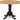 East West Furniture DLT-ABK-TP Dublin Dining Table - a Round Wooden Table Top with Dropleaf & Pedestal Base, 42x42 Inch, Wirebrushed Black - Grand Goldman